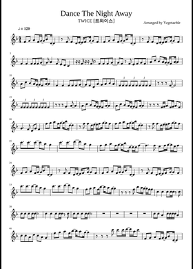Free Dance The Night Away by TWICE sheet music | Download PDF or