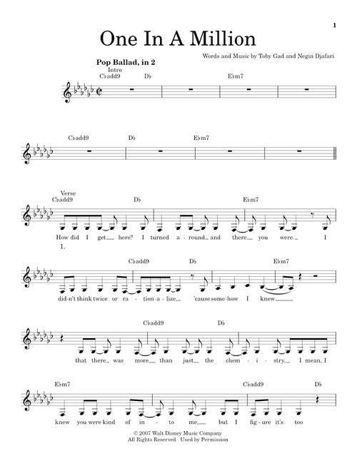 One In A Million - Hannah Montana, Miley Cyrus (Pro Vocal)