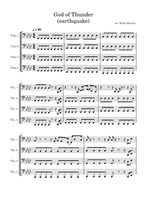 Earthquake Tuba Fanfare – Martin Miller earthquake