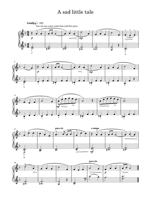 A Sad Little Tale - Pam Wedgwood