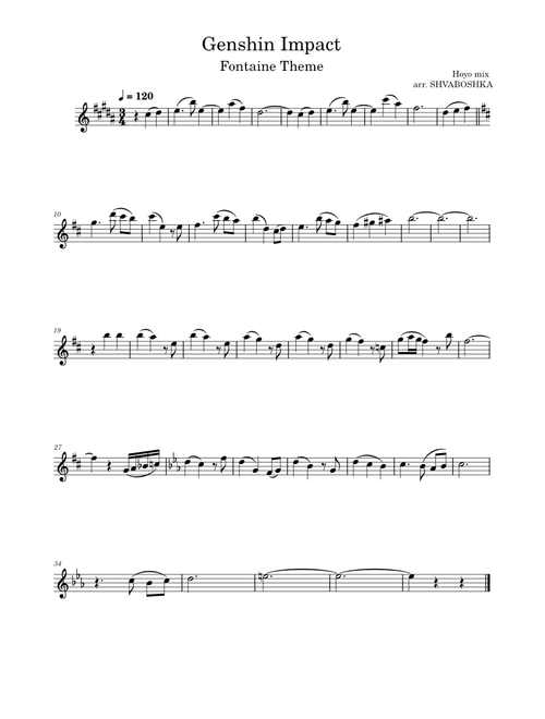 Genshin Impact - Fontaine City Theme – HOYO-MiX