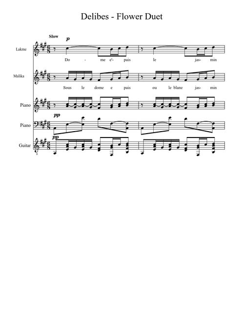 Delibes - Flower Duet
