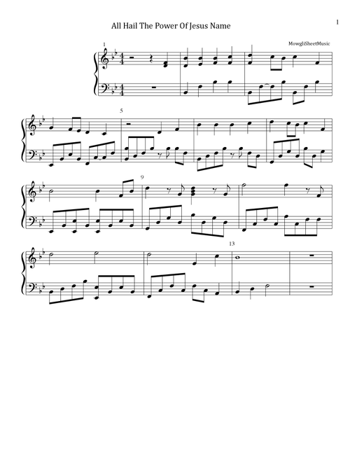 All Hail Jesus Name (Second Version) (Arr. Lea McShan) - Unknown (Piano Solo)