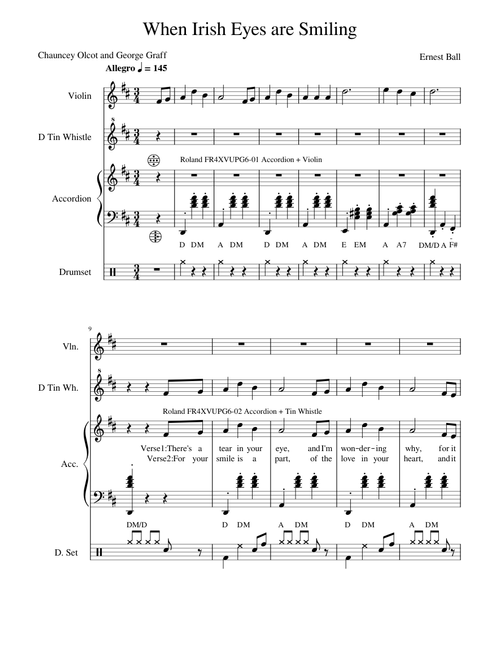 When irish eyes are smiling - Ernest Ball/Chauncy Alcott