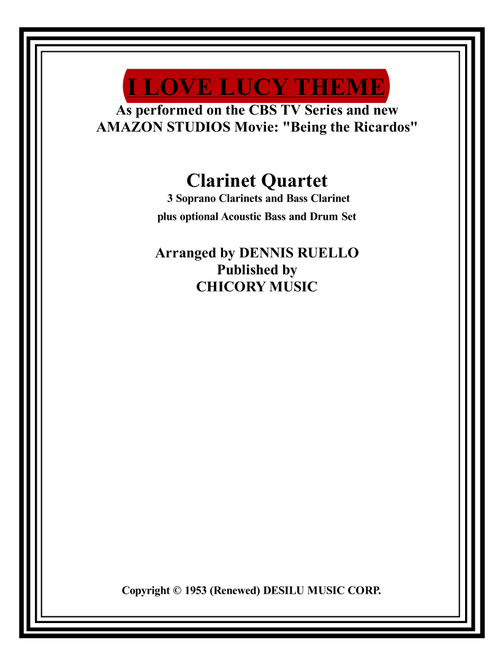 I Love Lucy (Arr. Dennis Ruello) - Eliot Daniel (Woodwind Ensemble)