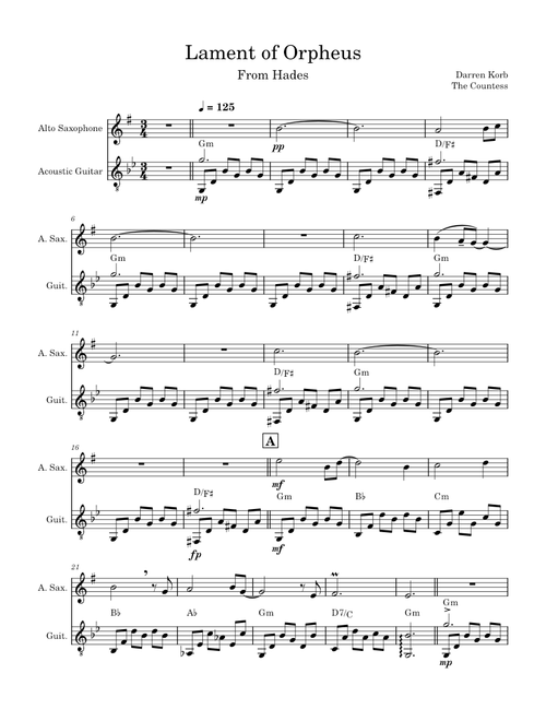 Lament of Orpheus – Darren Korb - Supergiant Games