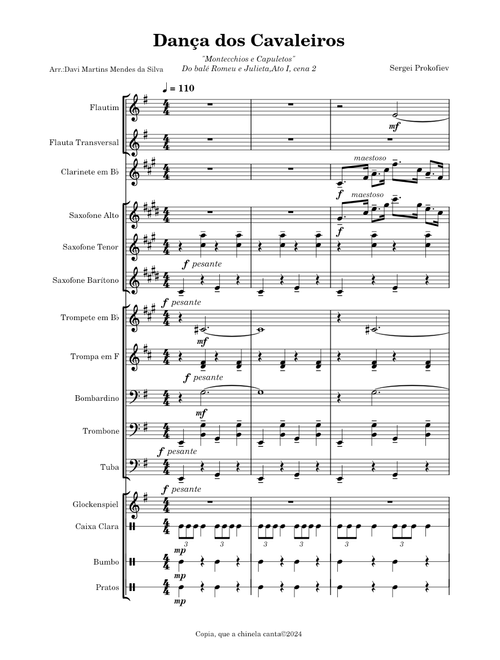 Romeo and Juliet, Op 64, No 13, Dance of the Knights – Sergei Prokofiev
