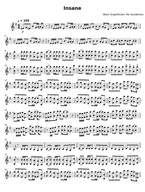 Insane – Black Gryph0n Insane-Black Gryph0n-Violin