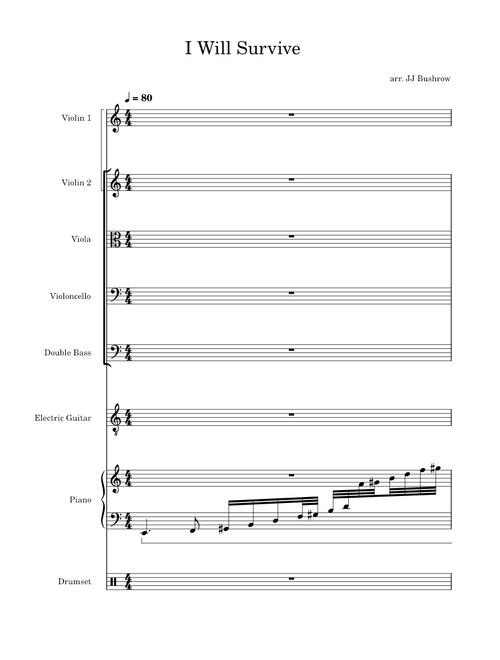 I will survive – Gloria Gaynor I Will Survive Arrangement for Electric Orchestra.