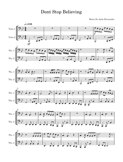 Dont Stop Believin' – Unknown author