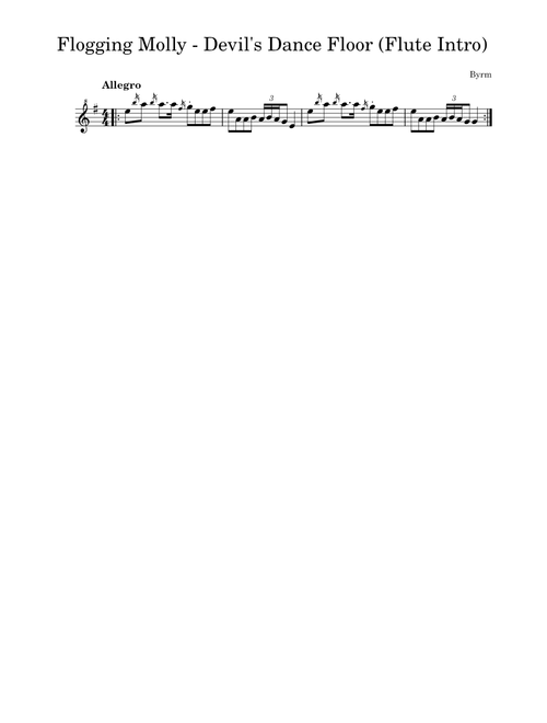 Devils Dance Floor – Flogging Molly (Flute Intro)