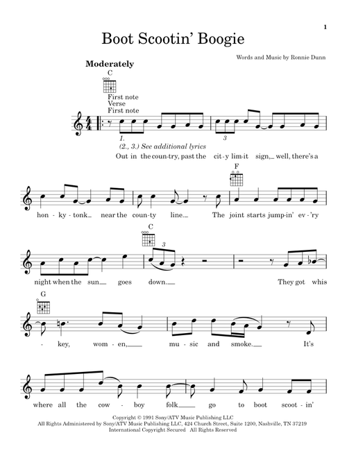 Boot Scootin' Boogie - Brooks & Dunn (Ukulele)