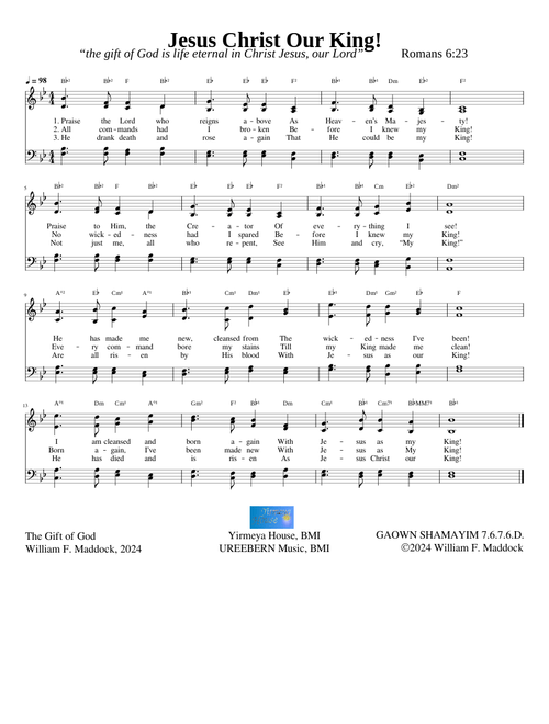 Jesus Christ Our King! - William F. Maddock