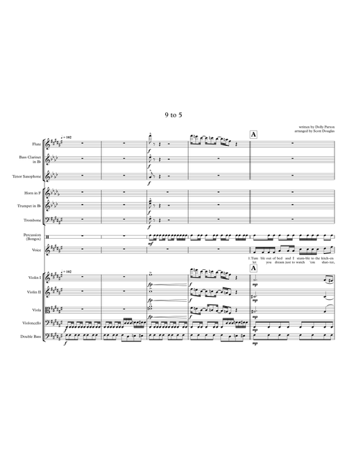 9 To 5 Finale (Arr. Scott Douglas) - Dolly Parton (Large Ensemble)