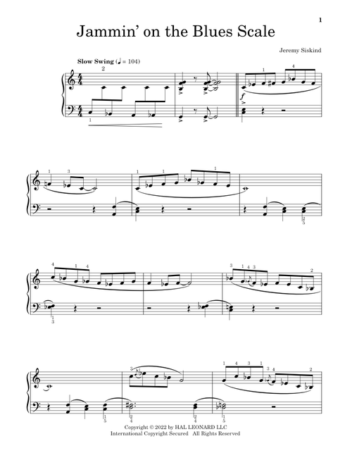 Jammin' On The Blues Scale - Jeremy Siskind (Educational Piano)