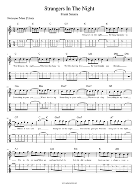 Free Strangers In The Night by Frank Sinatra sheet music