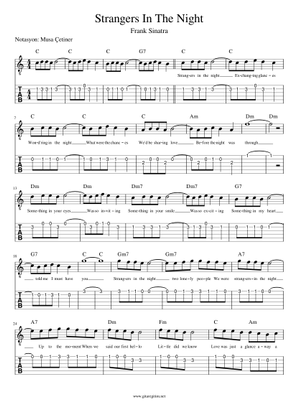 Strangers in the night Sheet Music for Piano (Solo) easy