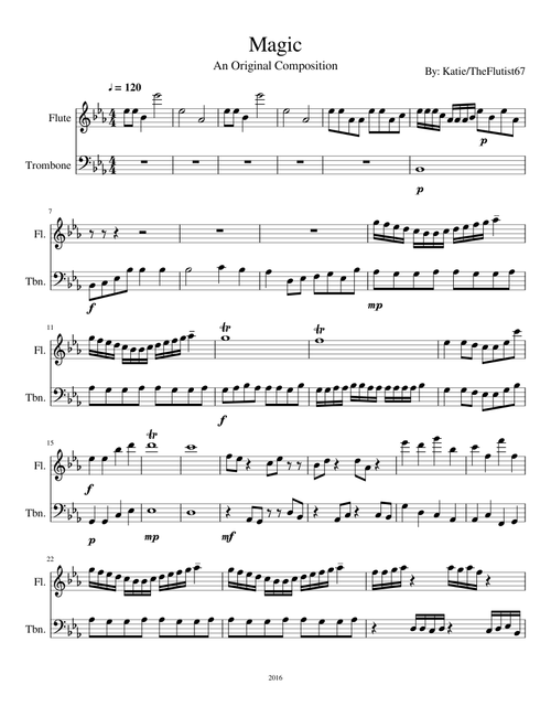 Magic - A Flute and Trombone Duet!