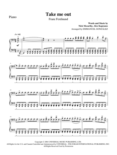 Take me out – Franz Ferdinand