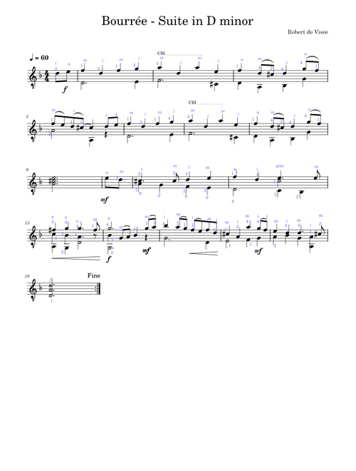 Suite D Minor – Robert De Visée