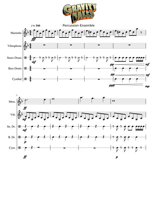 Gravity Falls Theme (Percussion Ensemble)