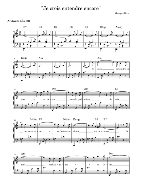 Je crois entendre encore (Bizet)