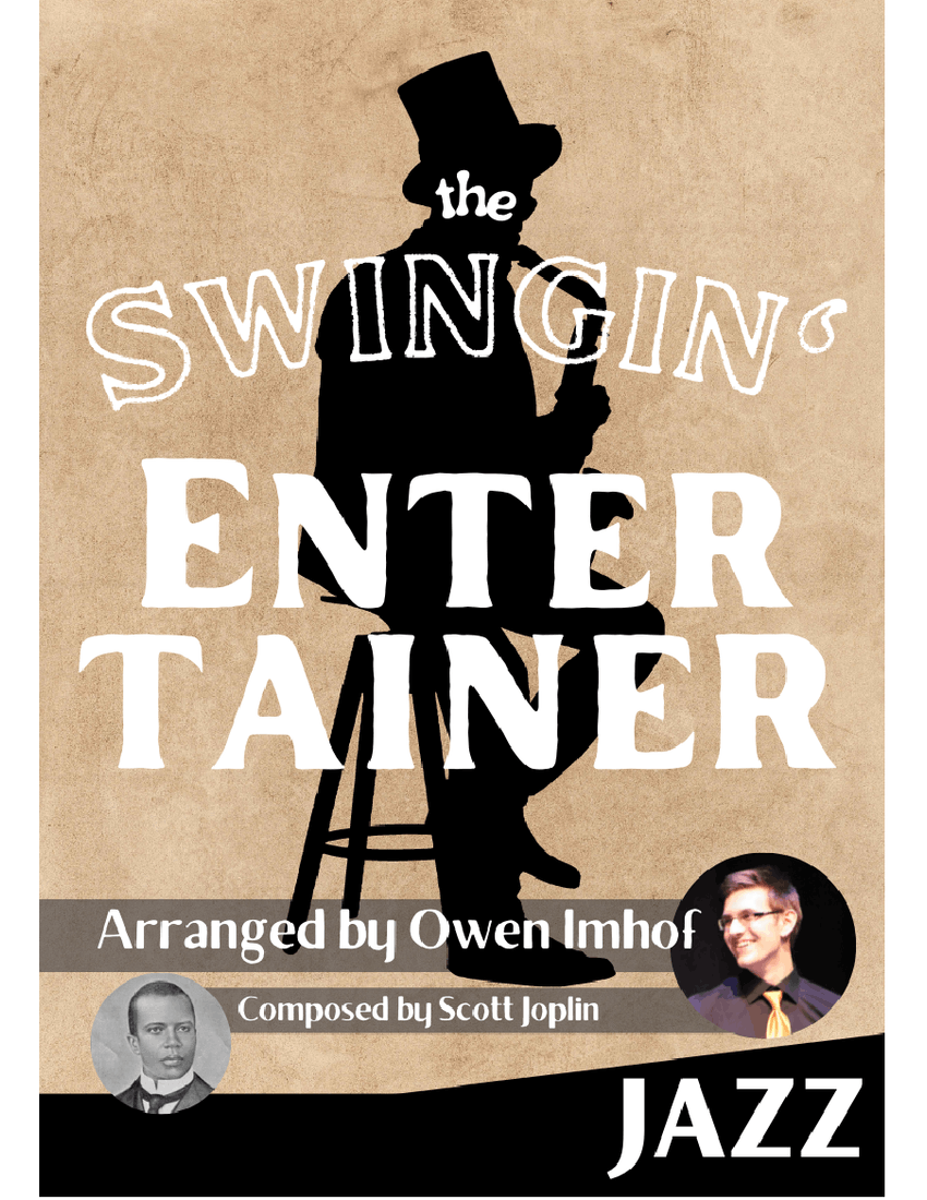 The Swingin' Entertainer Flute and Sax Duet Sheet music for Flute