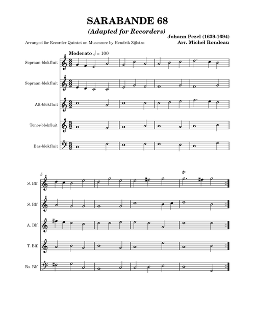 輸入譜Johann Pezel SixPieces for BrassChoir 輸入譜Johann Pezel SixPieces for BrassChoir 輸入譜Johann