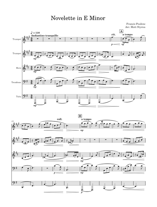 Novellette in E Minor