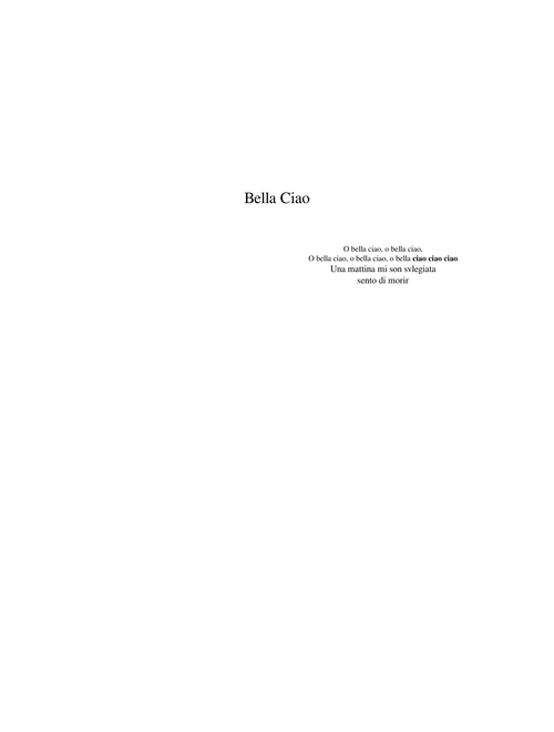 Belle la chaio