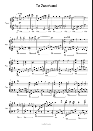 Final Fantasy X Medley (WIP) Sheet Music for Piano, Trombone