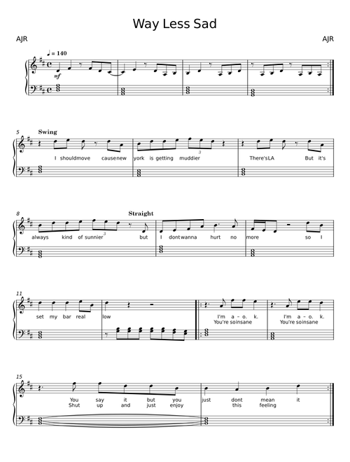 Way Less Sad - AJR