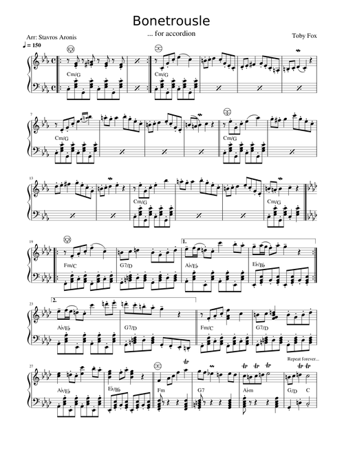 Bonetrousle For Accordion
