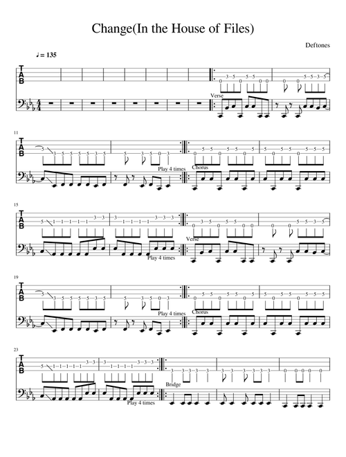 Change (In The House Of Flies) - Deftones