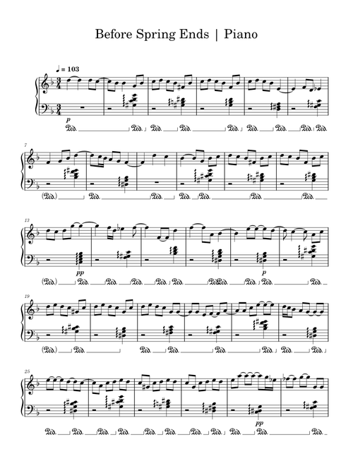 before spring ends piano – gengnu60