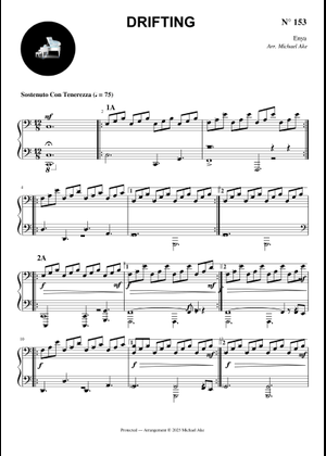 Drifting Sheet Music for Piano, Mezzo soprano, Cello (Mixed Trio