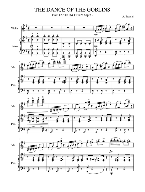 Dance of the Goblin – Antonio Bazzini (Change Audio Source)