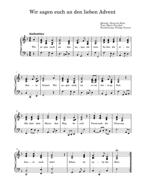 Wir sagen euch an den lieben Advent – Heinrich Rohr und Maria Ferschel