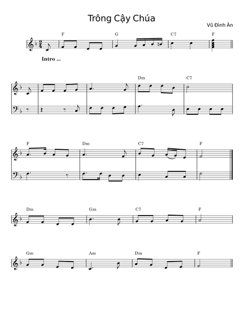 Trông Cậy Chúa - Vũ Đình Ân