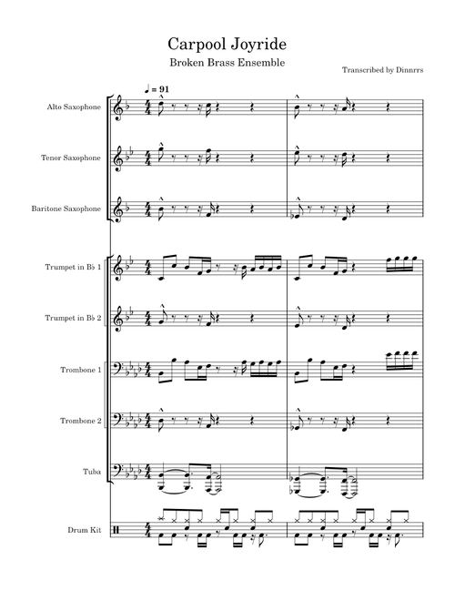 Carpool Joyride – Broken Brass Ensemble