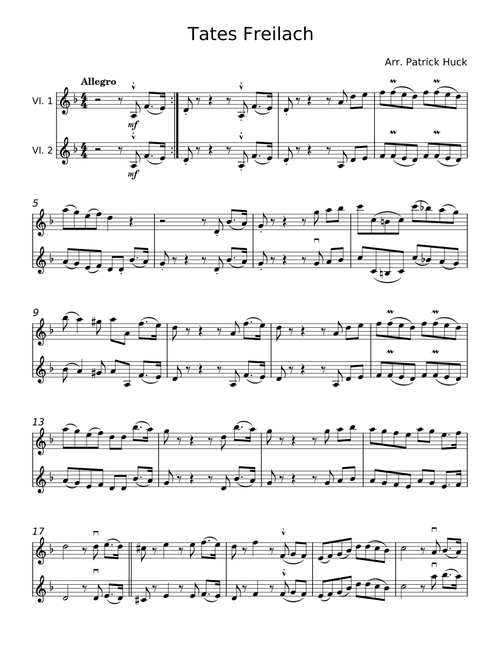 Tates Freilach - Joachim Johow