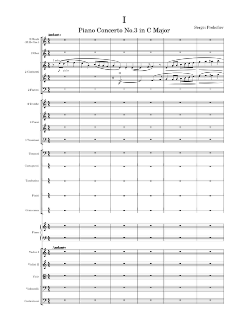 Prokofiev - Piano Concerto No.3, Op.26, Movement 1