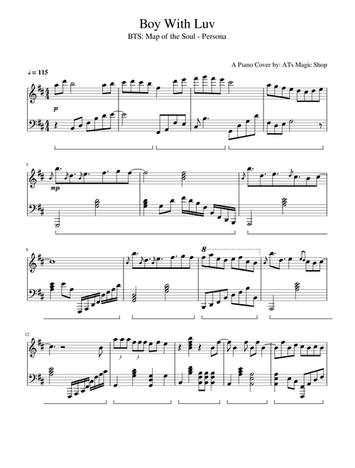 BTS: Boy With Luv - Piano Cover