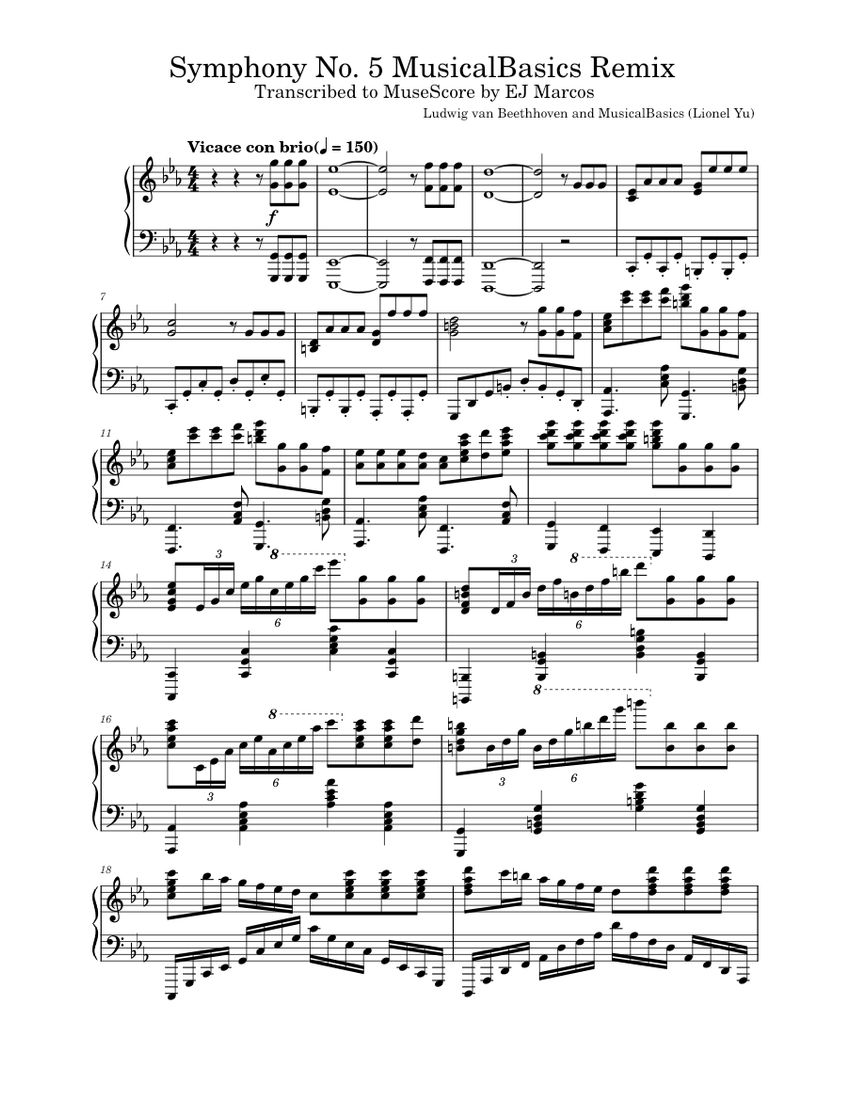 Beethoven/MusicalBasics - 5th Symphony EDM Remix