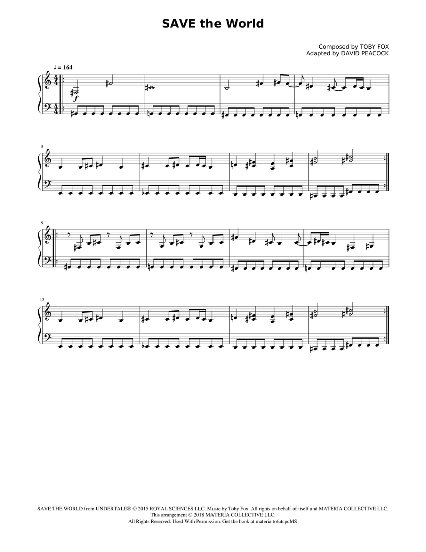 save the world undertale midi