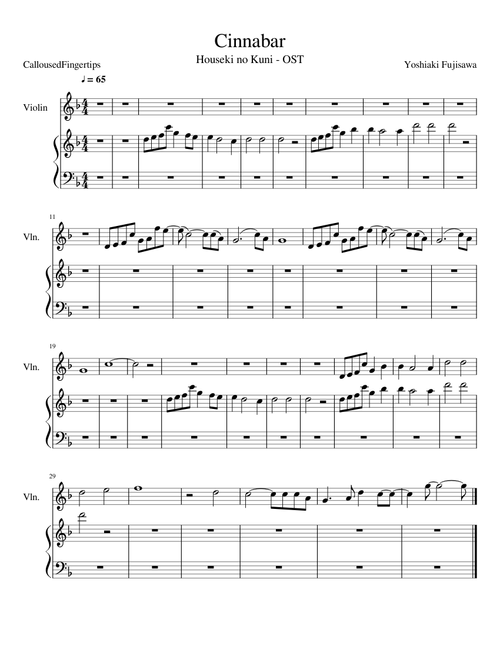 Cinnabar Unfinished Piano Track