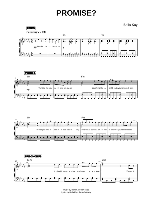 Promise? - Bella Kay (Piano)