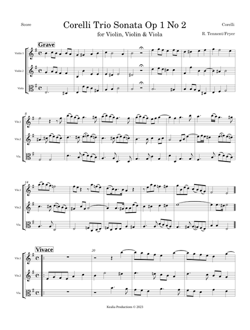 Trio Sonata Op 1 No 2 – Arcangelo Corelli