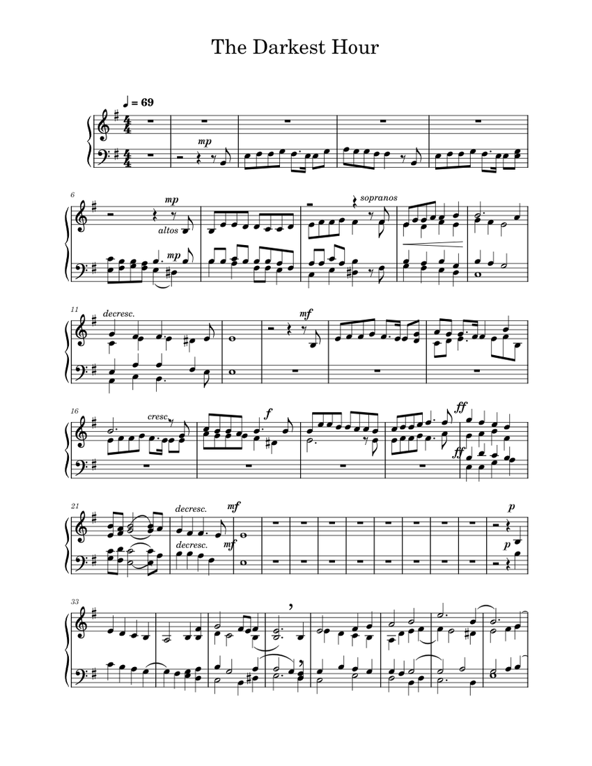 The Darkest Hour Piano Tutorial