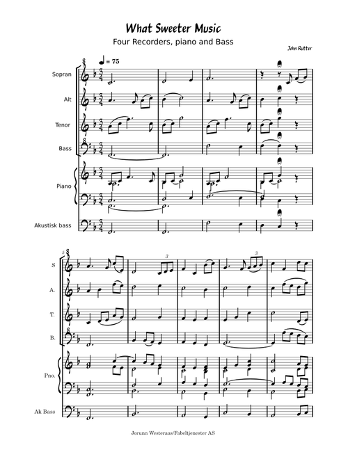 What Sweeter Music – John Rutter What Sweeter Music